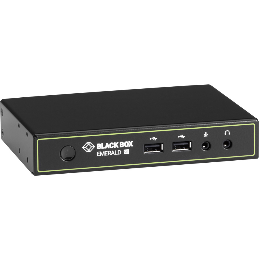 Black Box Emerald™ SE DVI KVM-over-IP Matrix Switch Receiver - Single Head, Full HD DVI, VUSB 2.0, Serial, Audio