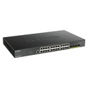 D-Link 28-Port 10-Gigabit Smart Managed PoE Switch
