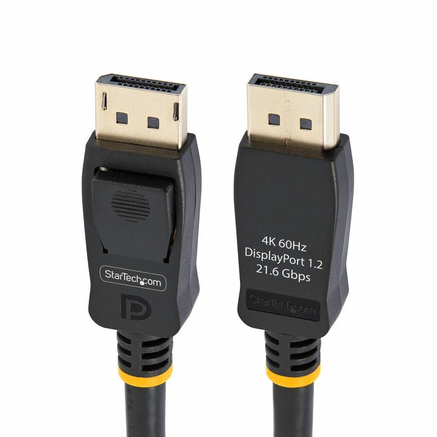 StarTech 6ft (2m) DisplayPort 1.2 Cable, 4K x 2K UHD VESA Certified DisplayPort Cable, DP Cable/Cord for Monitor, w/ Latches