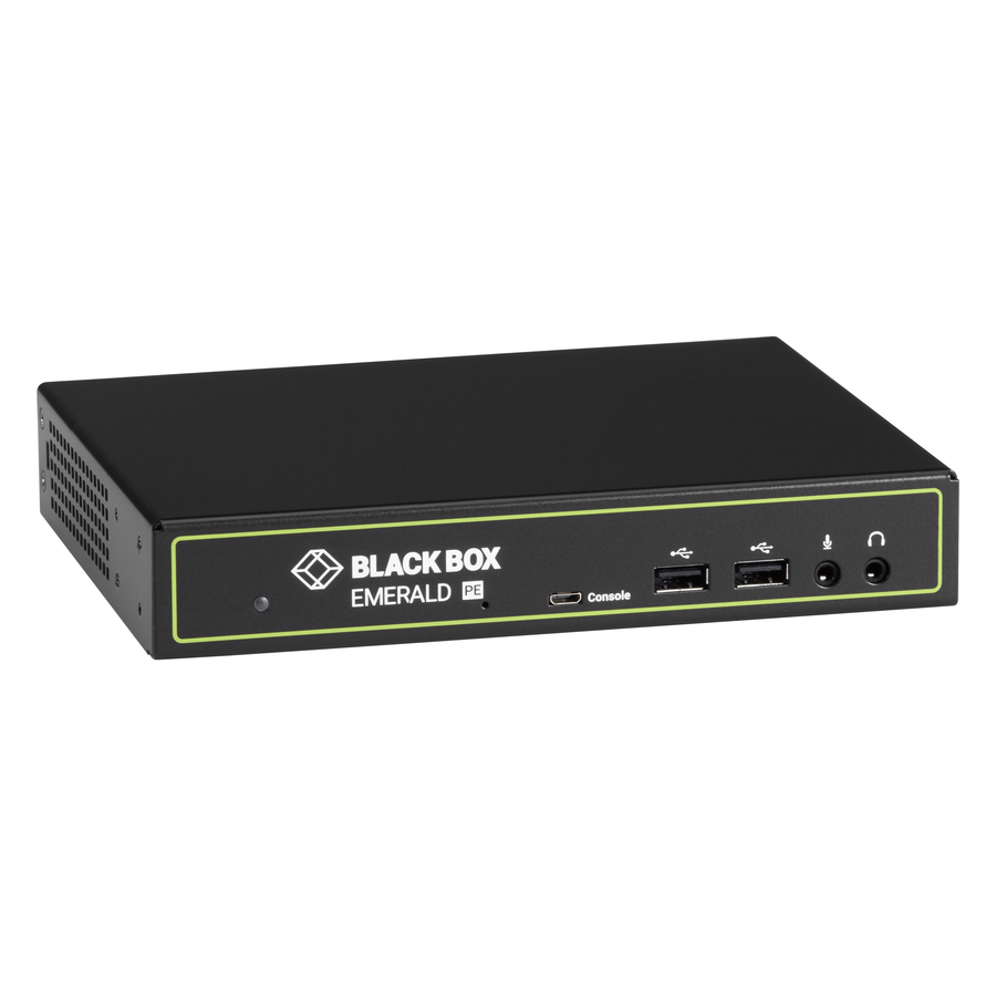 Emerald® PE KVM-over-IP - DVI-D, USB 2.0, Audio, PoE, Dual Network Ports RJ45 and SFP