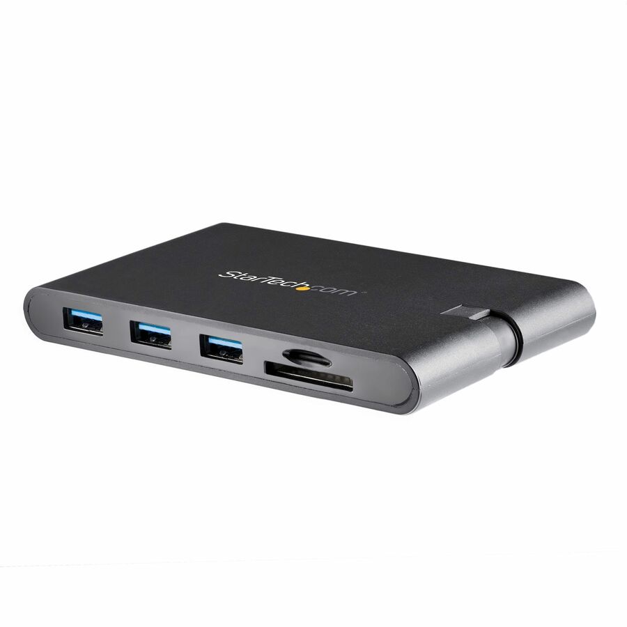 StarTech USB C Multiport Adapter - USB Type-C Mini Dock with HDMI 4K or VGA Video - 100W PD Passthrough, 3x USB 3.0, GbE, SD & MicroSD
