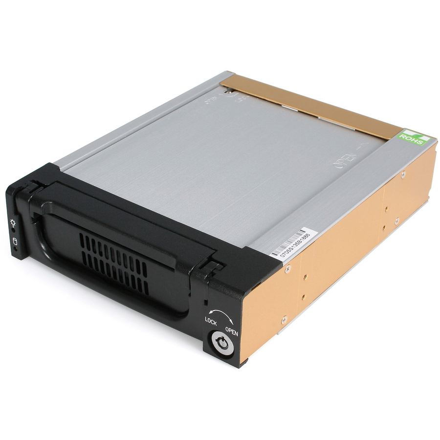 StarTech Aluminum Black SATA Hard Drive Drawer - Storage mobile rack - black