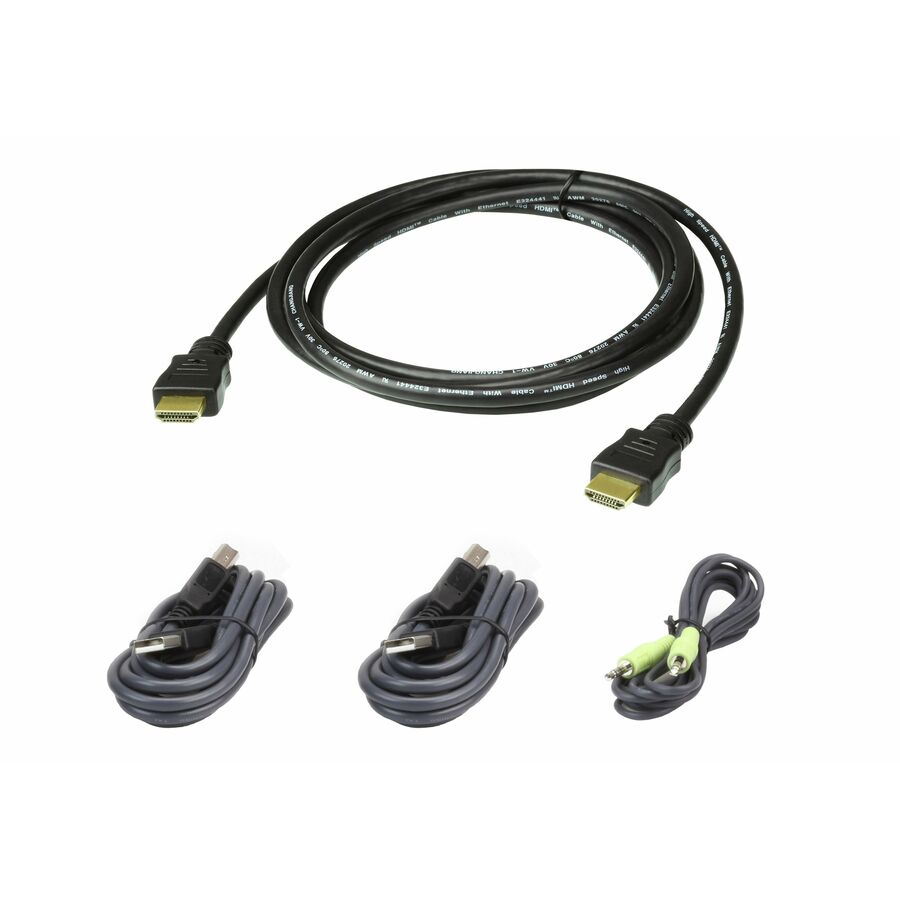 ATEN 2L7D02UHX4 6ft. Single Display HDMI Secure KVM Cable Kit