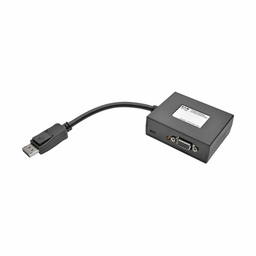 Eaton Tripp Lite Series 2-Port DisplayPort to VGA Hub, DP1.2, TAA