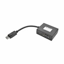 Eaton Tripp Lite Series 2-Port DisplayPort to VGA Hub, DP1.2, TAA