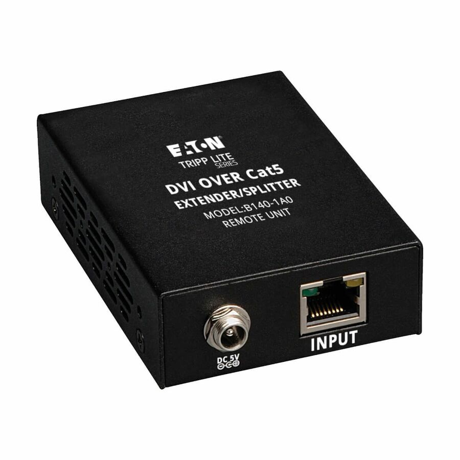 Eaton Tripp Lite Series DVI over Cat5/6 Active Extender, Box-Style Remote Receiver for Video, DVI-I Single Link, Up to 200 ft. (60 m), TAA
