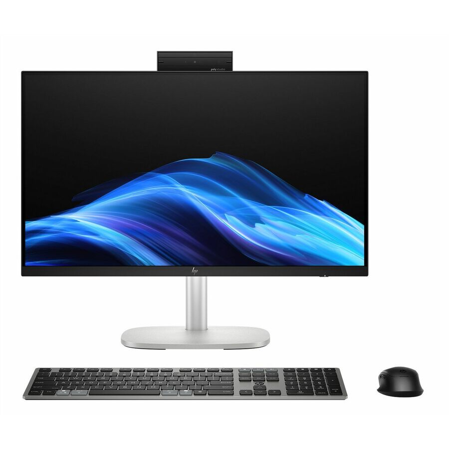 HP EliteStudio 8 AiO G1i All-in-One Computer - Intel Core Ultra 5 235 - vPro Technology - 16 GB - 512 GB SSD - 23.8" Full HD Touchscreen - Desktop - Pike Silver