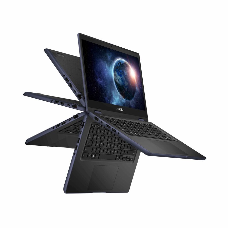 Asus BR1402F BR1402FGA-YS24T 14" Touchscreen Rugged Convertible 2 in 1 Notebook - Full HD - Intel N-Series N200 - 8 GB - 128 GB SSD - Mineral Gray