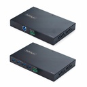 StarTech 4-Port USB 3.0 Extender over Ethernet up to 330ft via Cat6a/Cat7/Cat8 RJ45, Extension Adapter for Remote USB Devices, TAA
