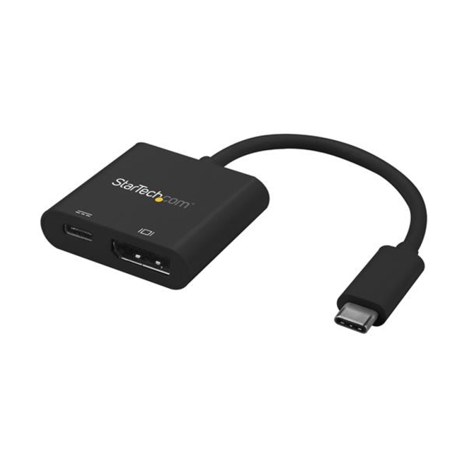 StarTech USB C to DisplayPort Adapter with 60W Power Delivery Pass-Through - 4K 60Hz USB Type-C to DP 1.2 Video Converter w/ Charging
