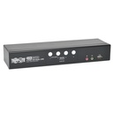 Tripp Lite by Eaton KVM Switch 4-Port DVI Dual-Link / USB w/ Audio & 4x 6ft Cables