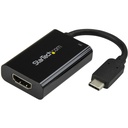 StarTech USB C to HDMI 2.0 Adapter 4K 60Hz with 60W Power Delivery Pass-Through Charging - USB Type-C to HDMI Video Converter - Black