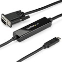 StarTech 3ft/1m USB C to VGA Cable - 1920x1200/1080p USB Type C DP Alt Mode to VGA Video Monitor Adapter Cable -Works w/ Thunderbolt 3