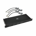 Tripp Lite by Eaton 4x4 HDMI over Cat6 Matrix Switch Kit, Switch/4x Pigtail Receivers - 4K 60 Hz, HDR, 4:4:4, PoC, 230 ft. (70.1 m), TAA