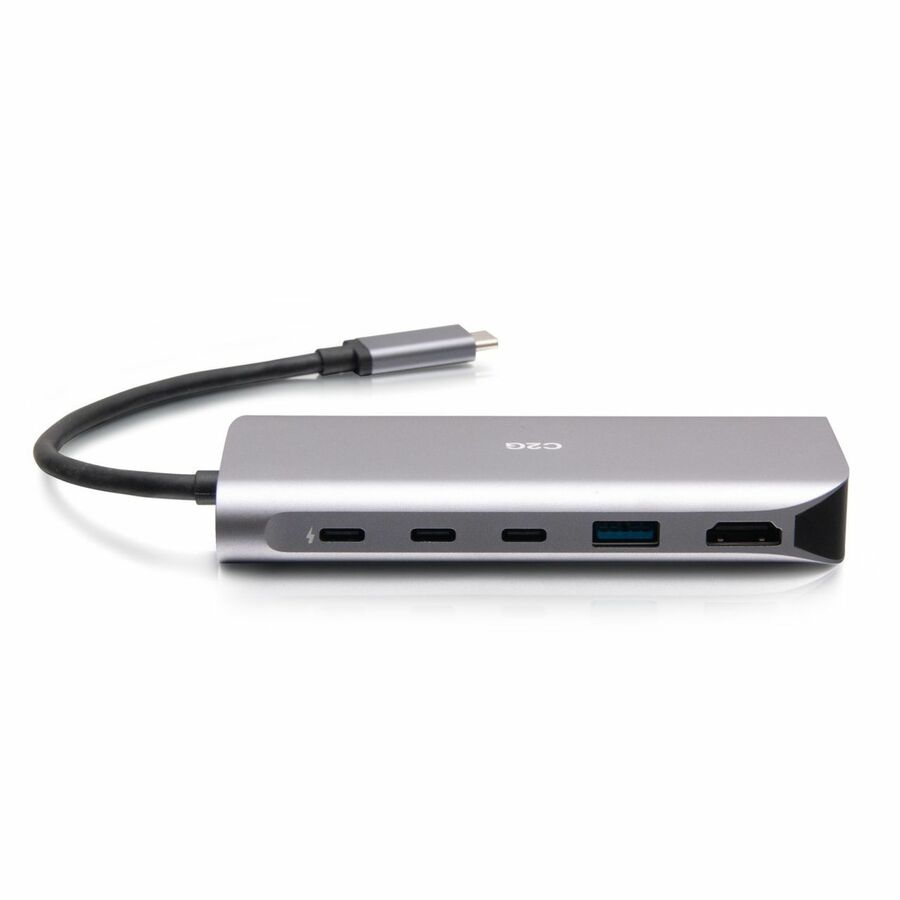 C2G USB-C® 4.0 6-in-1 Mini Docking Station with HDMI®, USB-A, Ethernet, and USB-C® 85W- 8K 60HZ