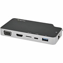StarTech USB C Multiport Adapter, USB-C to 4K HDMI or VGA Video with 100W PD Pass-through, 10Gbps USB Hub/MicroSD/GbE, USB-C Mini Dock