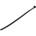 StarTech 10"(25cm) Reusable Cable Ties, 2-1/2"(65mm) Dia. 50lb(22Kg) Tensile Strength, Nylon, In/Outdoor, UL, 100 Pack, Black, TAA