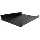 StarTech 2U Server Rack Cabinet Shelf, Fixed 22" Deep Cantilever Rackmount Tray for 19" AV/Network Enclosure w/Cage Nuts/Screws, TAA