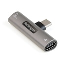 StarTech USB C Audio & Charge Adapter, USB-C Audio Adapter, USB C Audio Headset Port and USB Type-C PD Charger, For USB-C Phone/Tablet