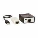 Eaton Tripp Lite Series 4-Port USB over Cat5/Cat6 Extender Kit with Power over Cable - USB 2.0, Up to 164.04 ft. (50M), Black, TAA