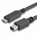 StarTech 6 ft. / 1.8 m USB-C to Mini DisplayPort Cable - 4K 60Hz - Black - USB 3.1 Type-C to Mini DP Adapter Cable - mDP Cable