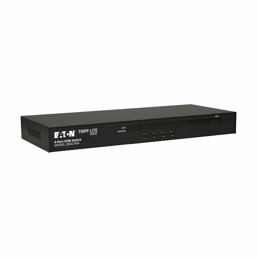 Tripp Lite by Eaton Rackmount KVM Switch 4-Port / USB / PS2 w/ On-Screen Display 1U