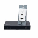 C2G HDMI® HDBaseT + USB-C® Data and Video over Cat Extender Wall Plate Transmitter to Box Receiver - 4K