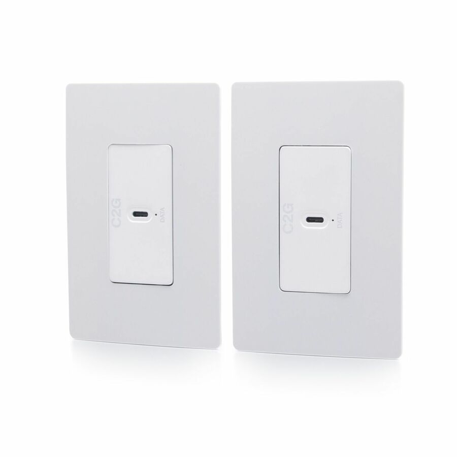 C2G Superbooster® USB Camera Extender Over Cat Single Gang Wall Plate to Single Gang Wall Plate Kit