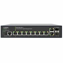 Luxul 1Gb L2/L3 Managed Switch - 8 PoE+, 2 RJ45, 2 SFP Front-Facing Ports - TAA Compliant