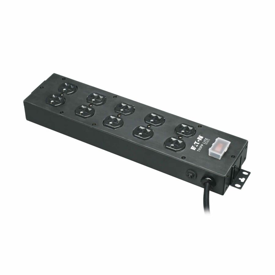 Eaton Tripp Lite Series Industrial Power Strip, 10-Outlet, 15 ft. (4.6 m) Cord, Large Plug Spacing