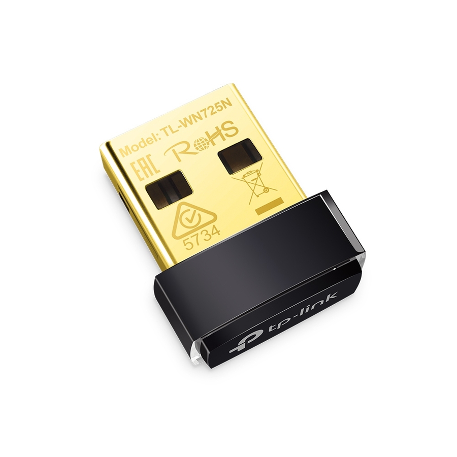 TP-LINK TL-WN725N - USB WiFi Adapter for PC - Nano Size