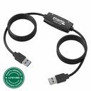 Plugable USB 2.0 Transfer Cable, Unlimited Use, Transfer Data Between 2 Windows PC's