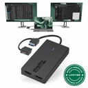 Plugable Dual Monitor Adapter for M1/M2/M3/M4 macOS Systems, Windows, ChromeOS. Broad Compatibility