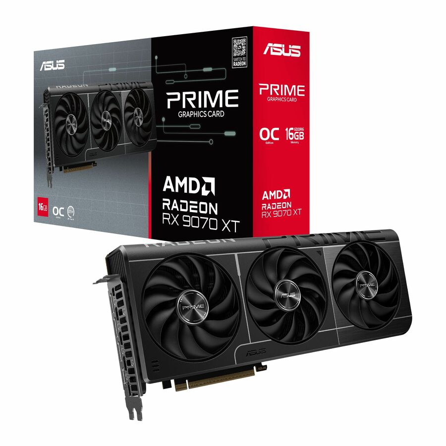 Asus AMD Radeon RX 9070 XT Graphic Card - 16 GB GDDR6