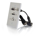 C2G HDMI, VGA, 3.5mm Audio and USB Pass Through Wall Plate - Single Gang