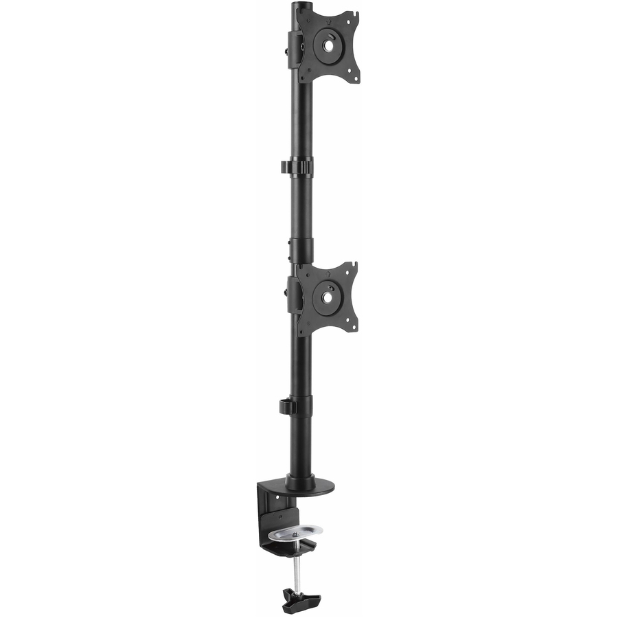 StarTech Desk Mount Dual Monitor Mount, Vertical, Steel Dual Monitor Arm, For VESA Mount Monitors up to 27" (22lb/10kg), Adjustable