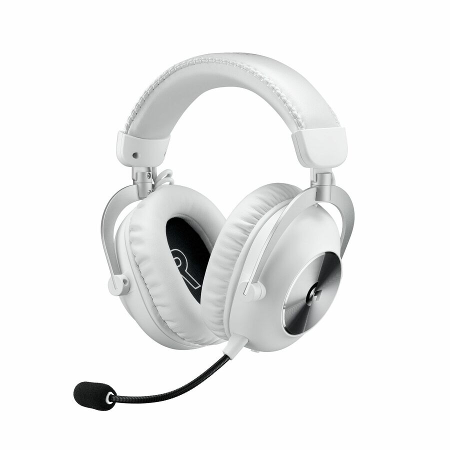 Logitech G PRO X 2 LIGHTSPEED Wireless Gaming Headset, Detachable Boom Mic, 50mm Graphene Drivers, DTS:X Headphone 2.0-7.1 Surround, Bluetooth/USB/3.5mm Aux, for PC, PS5, PS4, Nintendo Switch, White