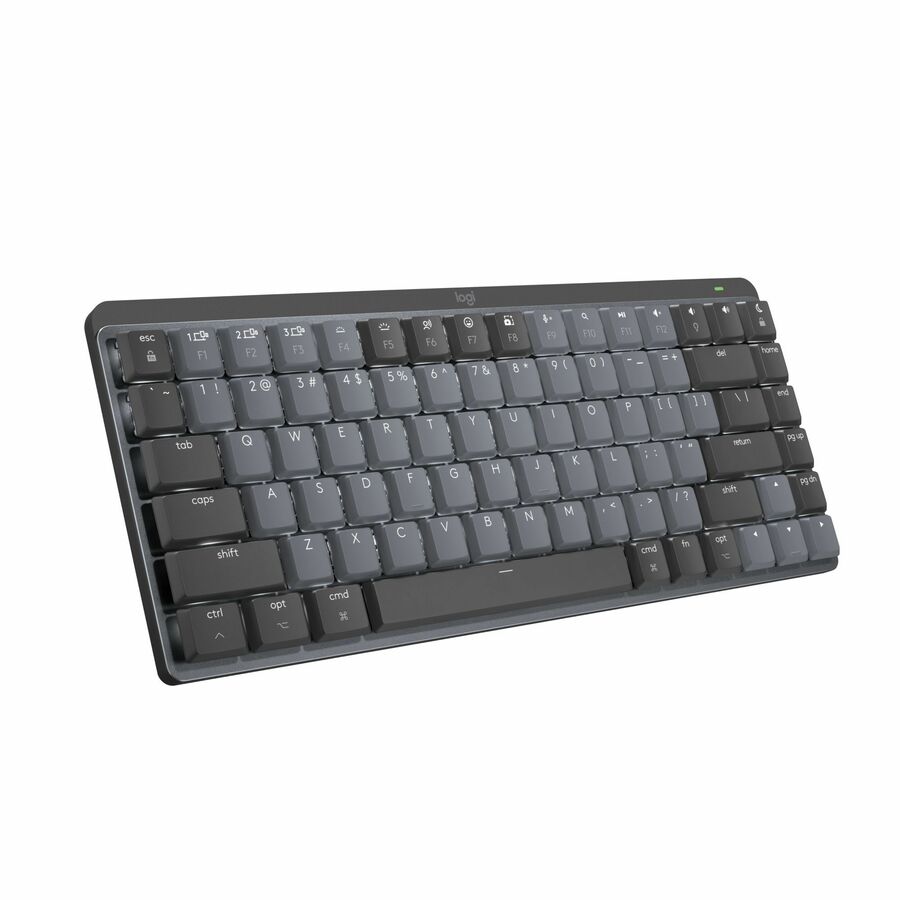 Logitech MX Mechanical Mini for Mac Wireless Illuminated Keyboard, Low-Profile Switches, Tactile Quiet Keys, Space Gray