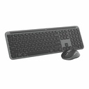 Logitech MK955 Signature Slim Wireless Keyboard and Mouse Combo, For Larger Hands, Quiet Typing and Clicking, Graphite