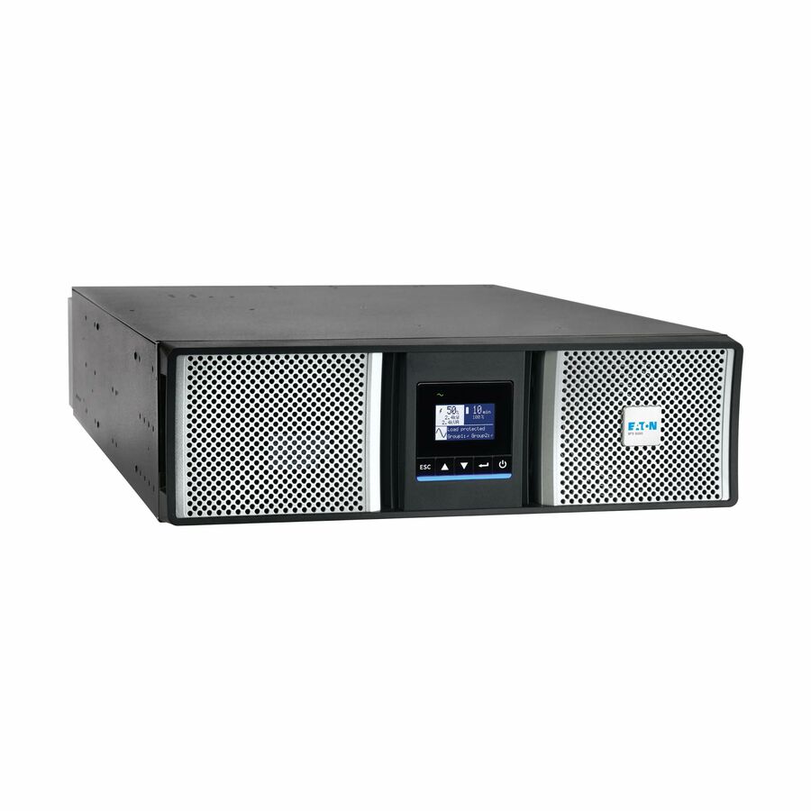 Eaton 9PX G2 5000VA 5000W 208V Online Double-Conversion UPS - L6-30P or Hardwired Input, 2 L6-20R, 2 L6-30R, Hardwired Output, Cybersecure Network Card, Extended Run, 3U Rack/Tower