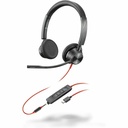 Poly Blackwire 3325 Microsoft Teams Certified Headset +USB-C/A Adapter TAA