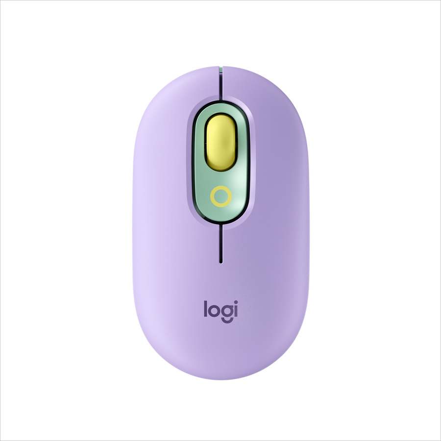Logitech POP Mouse, Compact and Portable Wireless Bluetooth Mouse With Programmable Buttons and Quiet Clicks, Lilac