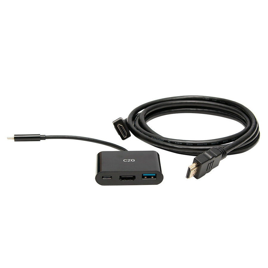 C2G USB C Mini Docking Station Kit for Chromebook - 6ft HDMI Cable Included