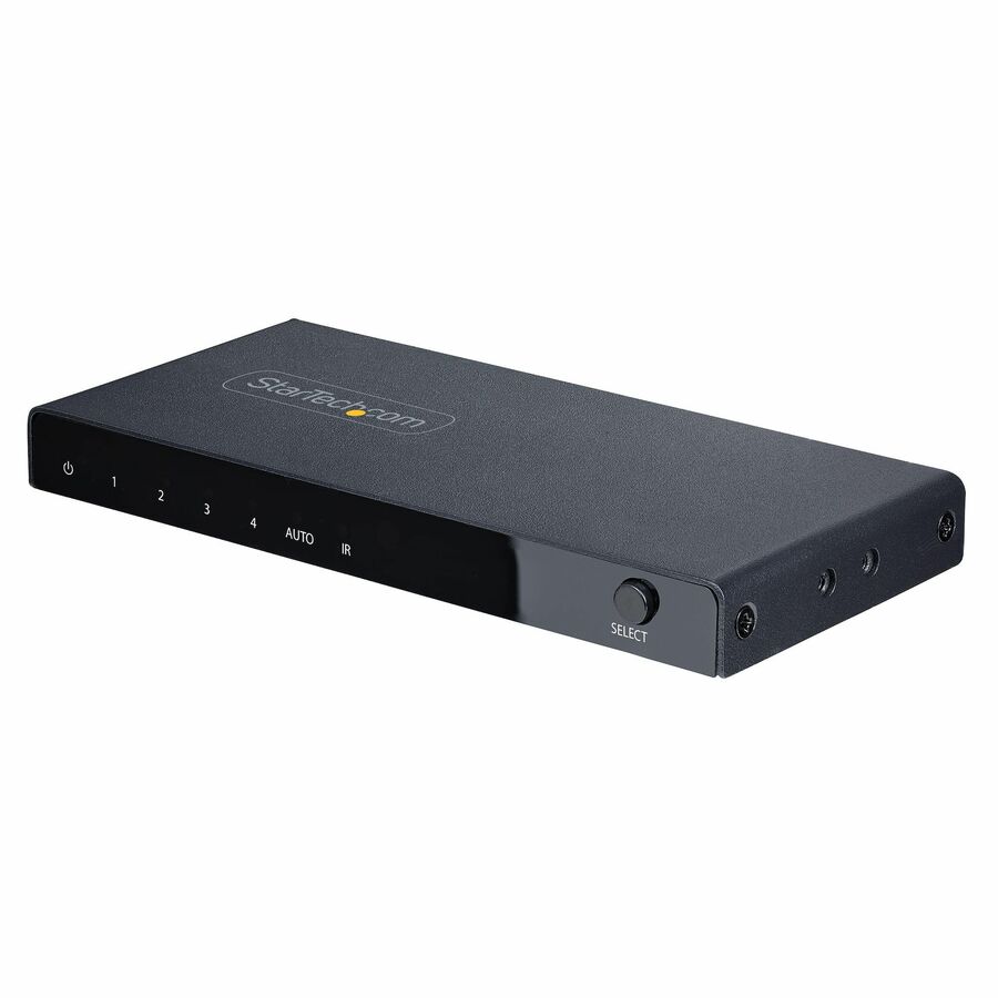 StarTech 4-Port 8K HDMI Switch, HDMI 2.1 Switcher 4K 120Hz HDR10+, 8K 60Hz UHD, HDMI Switch 4 In 1 Out, Auto/Manual Source Switching