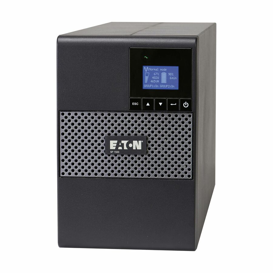 Eaton 5P UPS 1440VA 1100W 120V Line-Interactive UPS, 5-15P, 8x 5-15R Outlets, True Sine Wave, Cybersecure Network Card Option, Tower