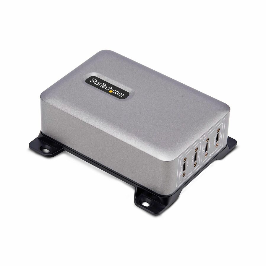 StarTech 4-Port Multi-Device USB-C Charger, 240W Total, Single Port 140W EPR, Screw Locking Ports, Ideal for Boardrooms