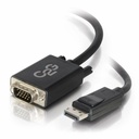 C2G 15ft (4.6m) DisplayPort Male to VGA Male Active Adapter Cable - Black