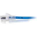 C2G 50ft HDBaseT Cat6a Discontinuous Shielded Ethernet Cable - Cat6a Network Patch Cable - PoE - TAA Compliant - Blue