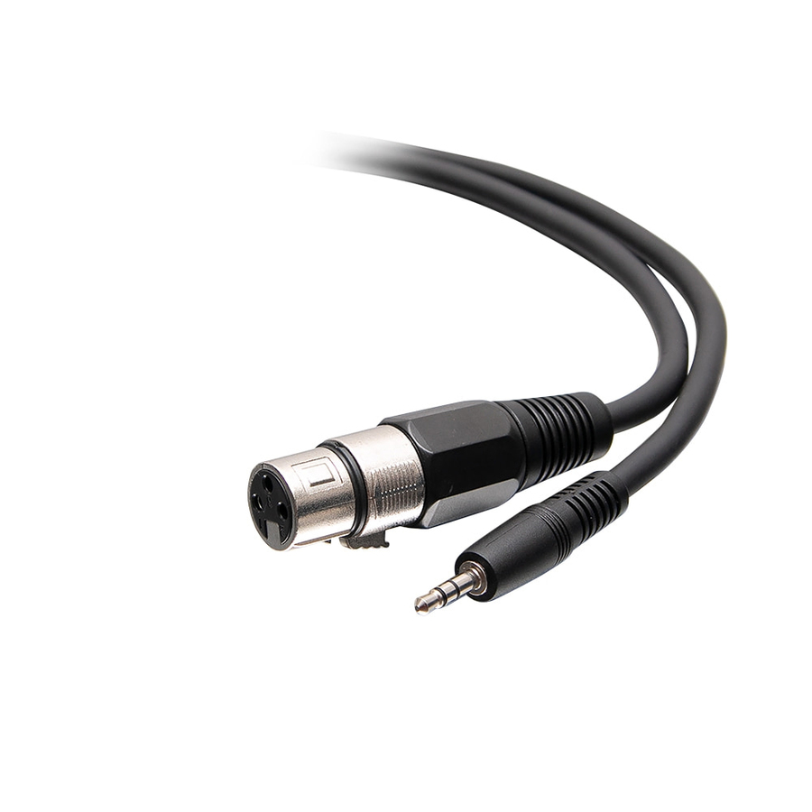 C2G 3ft 3-Pin XLR to TRS 1/8" 3.5mm AUX Audio Cable - M/F