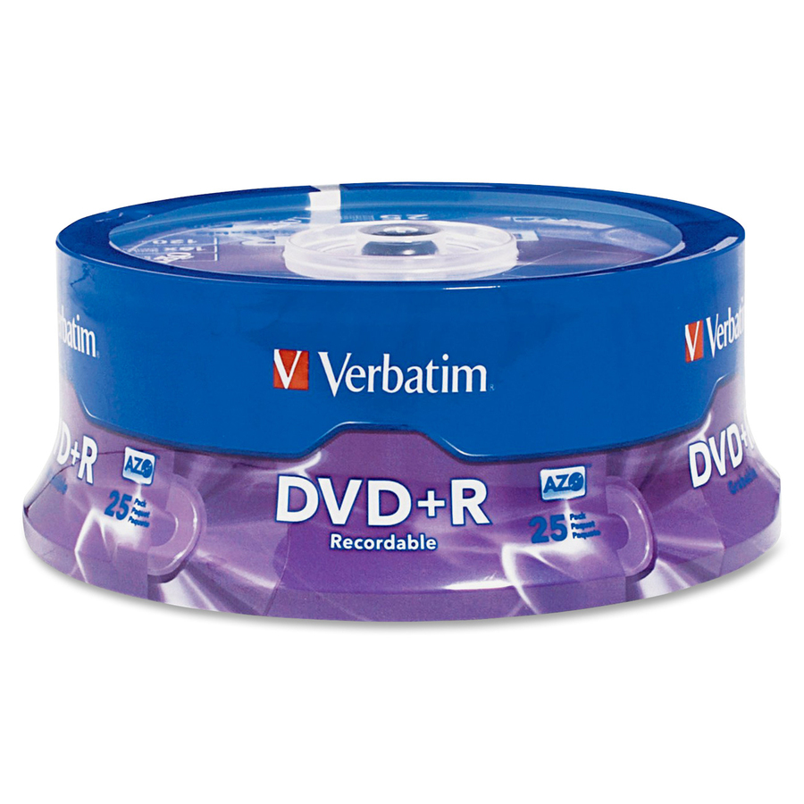 Verbatim AZO DVD+R 4.7GB 16X with Branded Surface - 25pk Spindle